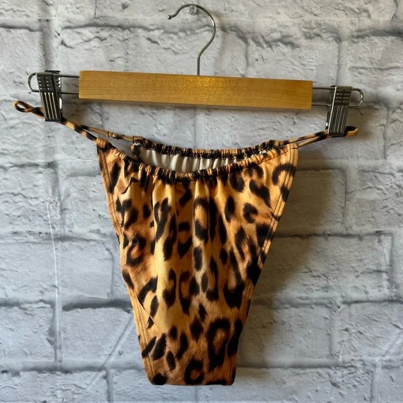 We Are HAH Never Worn Animal Print High Raise Ultra Cheeky Bikini Bottom Large - Picture 5 of 8